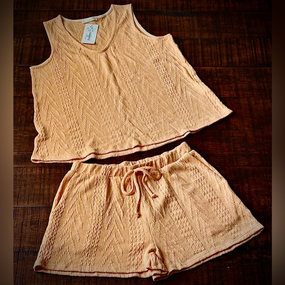 FSL Apparel Textured Knit Tank & Short Set | M - Picture 2 of 5